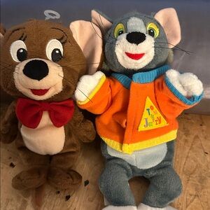 Warner Bros. Tom and Jerry Stuffed Animals - Gray and Brown